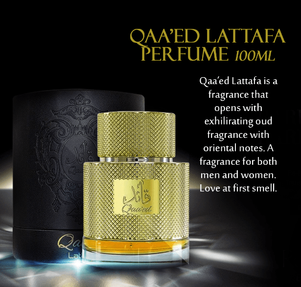 Lattafa Perfumes Qaa'ed for Unisex Eau de Parfum Spray, 3.4 Ounce #7157