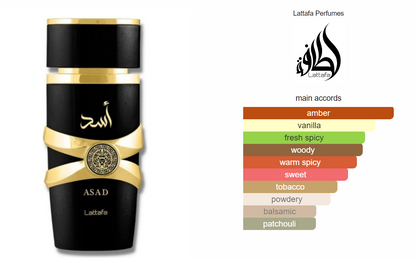 Asad Lattafa Perfumes for men